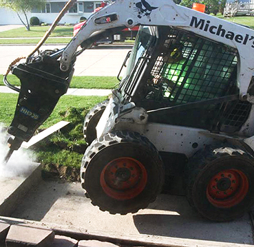 removing sidewalk concrete